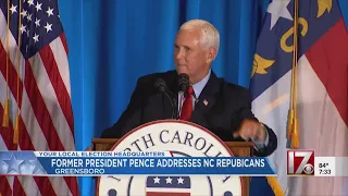 Former Vice President Mike Pence speaks at NC Republican Convention