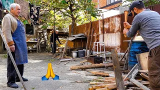 I Restored Old Axe And Helped Elderly People Chop Firewood