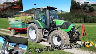 FarmVlog #59 | 2. Tage VOLLGAS 1. Reiher Maishäckseln! | Moareida Agrar