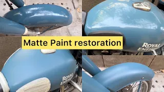 MotoVlog - Bought Second Hand Classic 500 I How to restore matte paint on Royal Enfield