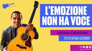 L'emozione non ha voce - Adriano Celentano - Chitarra