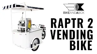Bike and a Box RAPTR 2 - A Modular Vending Bike Solution that Converts from Bike to Push Cart!