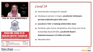 Pediatrik COVID-19 ve Oksijen Destek Tedavileri (Webinar)