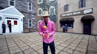 Juzzie Smith Demonstrates Juggling Percussion with Harmonica