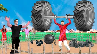 विशाल टायर पहलवान Giant Tyre Pehalwan Comedy Video Hindi  Funny Comedy Video