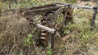 Moinho de fubá movido a água | Moinho de Pedra | Antiguidade abandonada