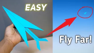 How to Make Paper Airplane EASY that FLY FAR!!