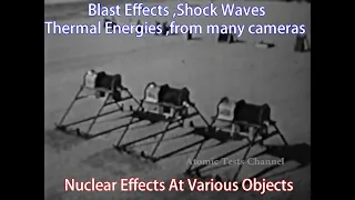 Nuclear Testing Effects And Shock Phenomenon To Various Objects EG&G camera