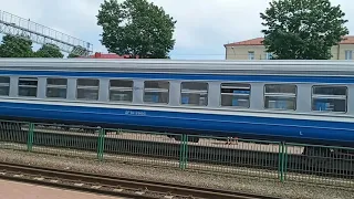 Поезд Лида-Гродно прибывает на вокзал.