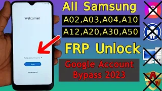 Samsung A04/A02/A03/A20/A10/A30/A12/A50 Frp Unlock | Google Account Bypass Android 11 | New Apk 2023