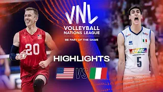 🇺🇸 USA vs. 🇮🇹 ITA - Highlights Semifinals | Men's VNL 2023