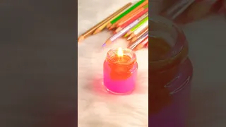 Amazing "Water candles" for Diwali 🪔|| Diwali special craft ✨ #diy #diwalispecial  #youtubeshorts.