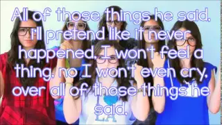 Cimorelli - Don't think about it (new song live) [lyrics]