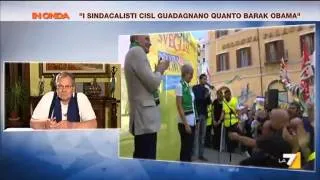 'I sindacalisti CISL guadagnano quanto Barak Obama'