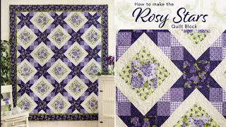 How to Make the Rosy Stars Quilt Blocks | a Shabby Fabrics Tutorial