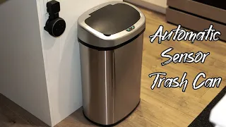 13 Gallon Stainless Steel Automatic Sensor Trash Can by SensorCan (Amazon Rating 4.5 out of 5)