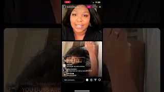 Sza congratulating Lizzo on her new album on instagram live ft kai Cenet