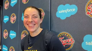 Indiana Fever — Katie Lou Samuelson impressions of camp, Hollywood?, Caitlin Clark, and being a mom