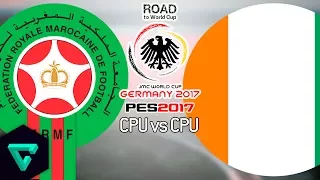 Morocco vs. Ivory Coast | CAF | 1st Leg | Road To World Cup Germany 2017 | PES 2017