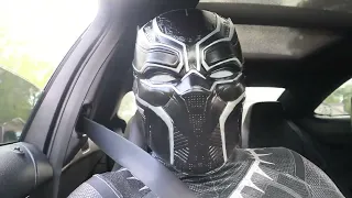 Black Panther Rides In Mercedes AMG