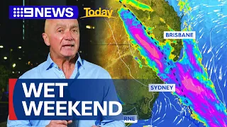 Up to 90 per cent of Australia to experience heavy rainfall | 9 News Australia