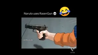 naruto uses rasen-Gun 😂😂 #shorts #naruto #beta #sasuke