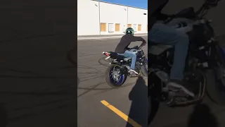 Fz07 drifting and wheelie #fun #fz07 #mt07 #drift #yamaha #wheelie #shorts