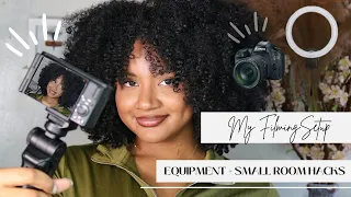 YOUTUBE SET UP FOR SMALL ROOMS | CAMERAS, LIGHTING, FILM TIPS | FILMING FOR BEAUTY YT VIDEOS +REELS