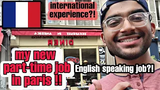 This is where i work now | My New part-time job | Indian Student in Paris |