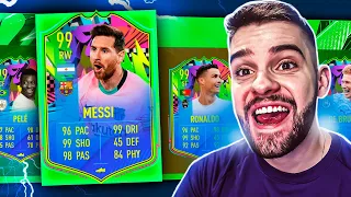 194 DRAFT!! 99 MESSI e 99 CR7 NO FUT DRAFT!! 🚔🔴 FIFA 21!!