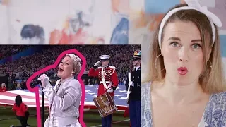 Vocal Coach Reacts to PINK - National Anthem