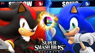 SONIC VS SHADOW!! - Sonic & Shadow Play Super Smash Bros Ultimate!