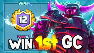 HOW TO WIN YOUR FIRST GRAND CHALLENGE WITH PEKKA BRIDGE SPAM😊 CLASH ROYALE