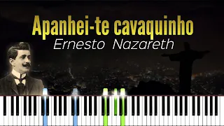 Apanhei-te, cavaquinho | Ernesto Nazareth | Piano Tutorial | Synthesia | How to play