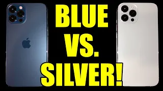 iPhone 12 Pro Max Color Comparison // Blue vs. Silver!