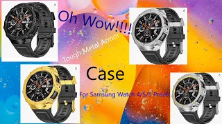 Oh my!!!!!! Tough Stainless Steel Armor Case for your Samsung Watch 4/5/5 Pro and 6!!!!