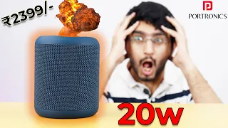 This Bluetooth Speaker has Amazing BASS - Portronics SoundDrum P 20W Review🔥