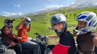 Nischay Aur Abhishek ki Bike race on last day in Shahdag ( competition )