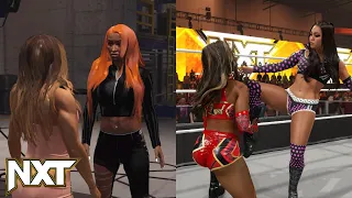 WWE 2K23 NXT JAKARA JACKSON SEGMENT + LASH LEGEND VS ROXANNE PEREZ