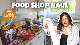 BUDGET SAINSBURYS FOOD HAUL - ALDI PRICE MATCH - MEALS FOR ONE/TWO - MEAL IDEAS - MEAL PLAN