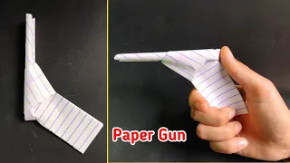 How to make Paper Gun | Paper Gun That Shoots | Easy Origami Gun | Paper Gun