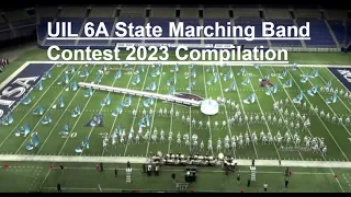 UIL 6A State Marching Band Contest 2023 Compilation