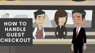 How to handle guest checkout at Front office | With full English dialogue Hoteltutor.com