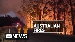 NSW and Victoria firefighters, residents brace for night of battling damaging fires | ABC News