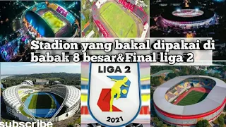 Inilah Stadion Yang bakal menjadi venue babak 8 besar&laga final liga 2 2021.#ligaindonesia2021