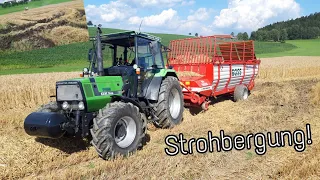 FarmVlog #51 | Schub beim Strohfahren! | Deutz-Fahr DX 3.65 / Pöttinger Boss 2 | Moareida Agrar