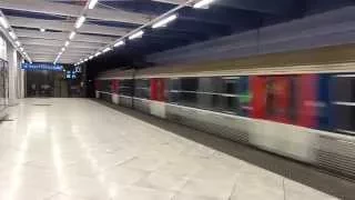 SNCF and RER A Trains at Cergy Prefecture 14 January 2015