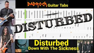 Down With The Sickness - Disturbed - Guitar + Bass TABS Lesson
