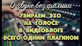 Убираем эхо на голосе в своём видео блоге всего одним плагином