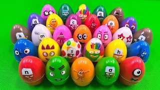Cleaning Dirty Colors Numberblocks Rainbow Eggs with CLAY Coloring! Satisfying ASMR Videos